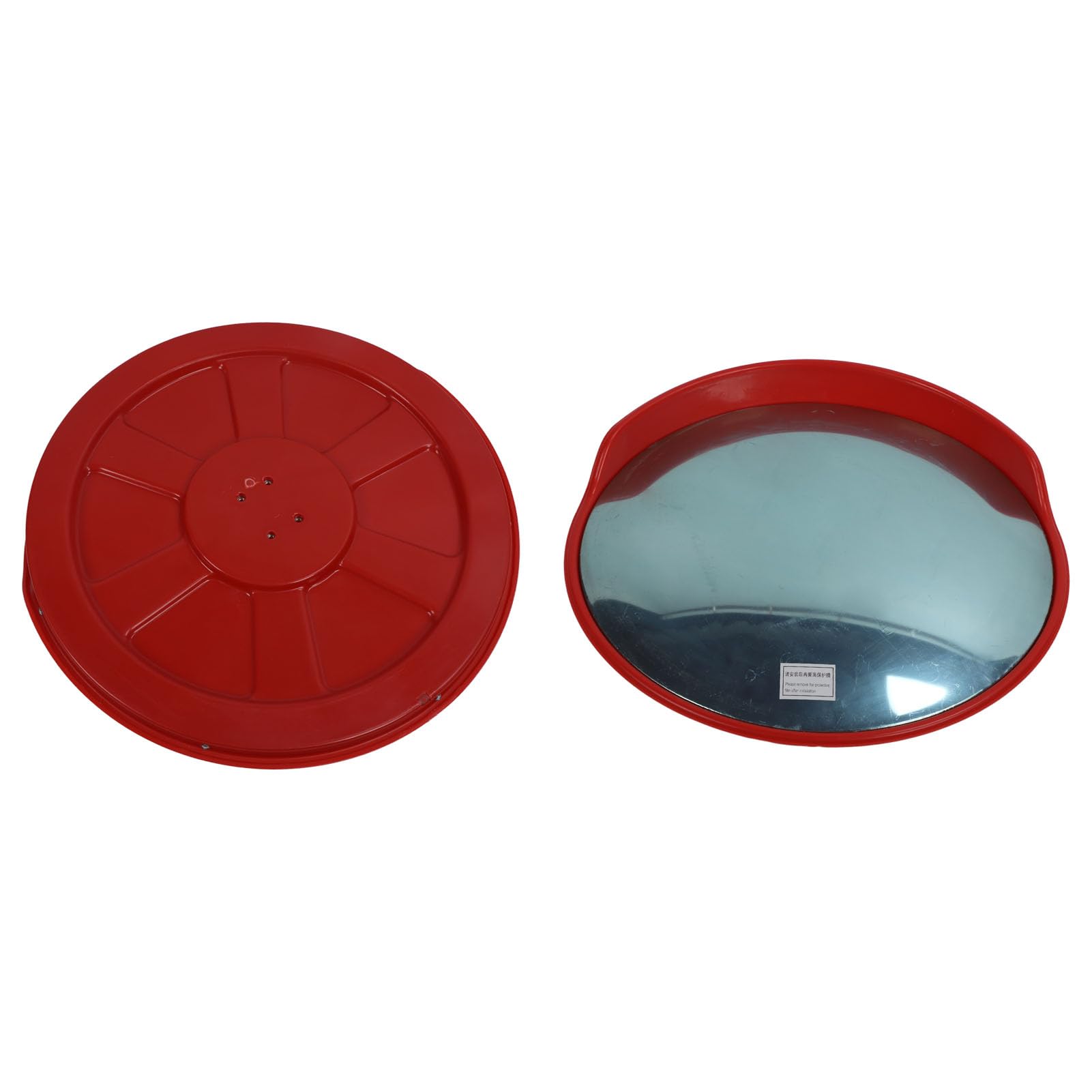 Specchio di Sicurezza Convesso Rotondo da 30 Pollici con Vista Grandangolare per Vialetti e Sicurezza degli Incroci (Tipo per esterni (diametro del tubo della colonna:)