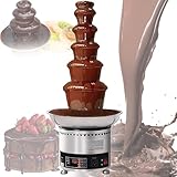 YXFAZPP Fuente de Chocolate, Fuente de Chocolate Eléctrica de 4/5/6/7 Niveles, Fundador de Acero Inoxidable para Cocina, Comercial, Casa, Bodas (7 Layers)