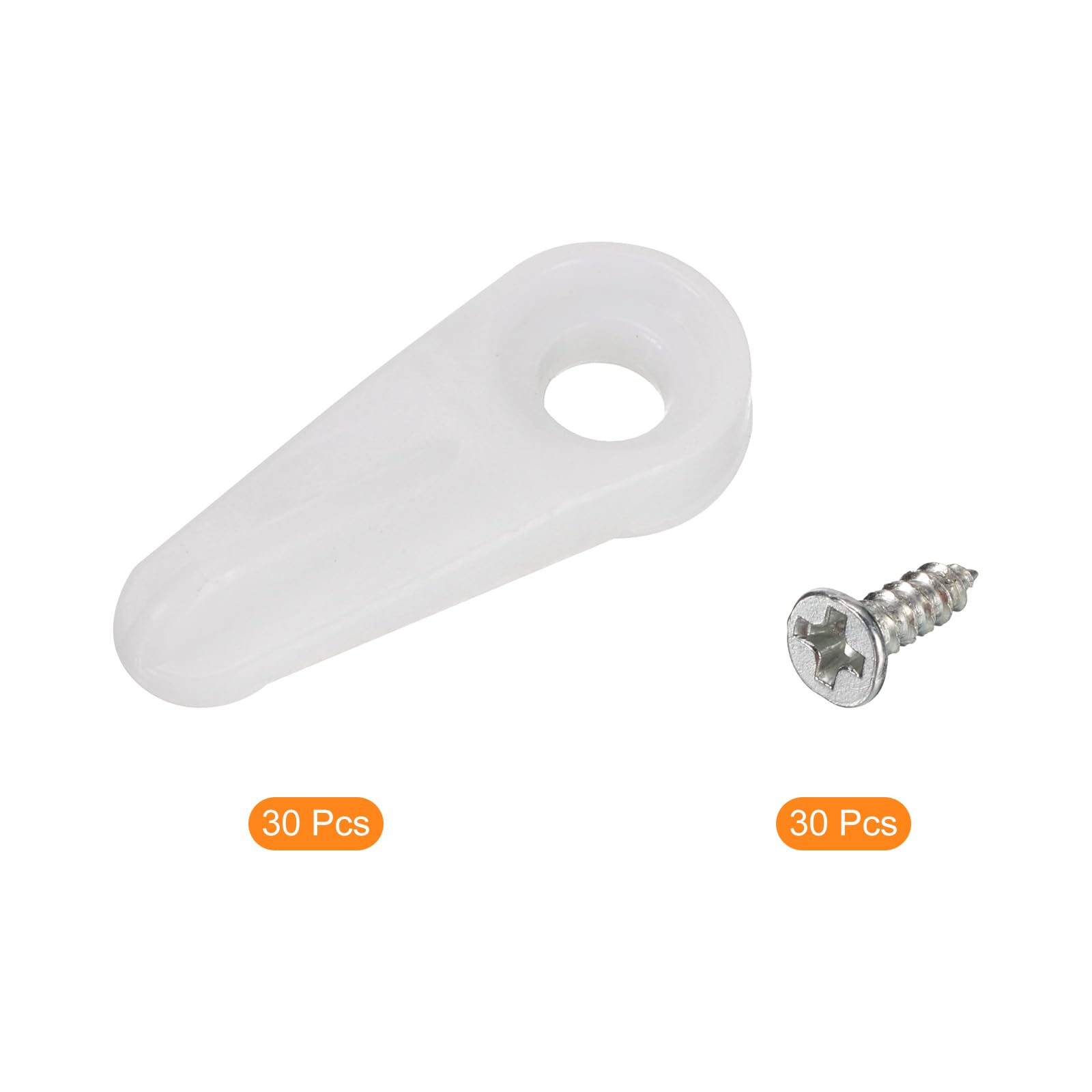 QUARKZMAN 30 stuks klemmen voor fotolijsten, 24 x 10 mm voor
