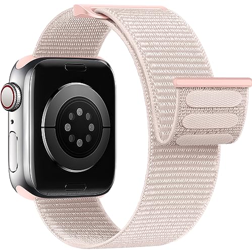 Yoohoo Nylon Straps Compatible with Apple Watch Straps 38mm 40mm 41mm 42mm(Series 10 11) Women Men,Upgraded Soft Nylon Strap Replacement Watch Bands for iWatch Series 11 10 9 8 7 6 5 4 3 2 1 SE