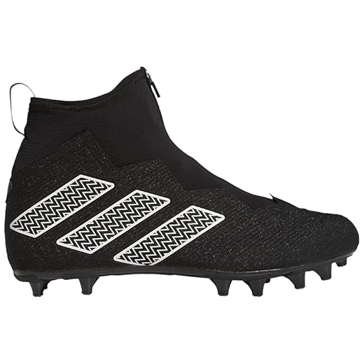 adidas SM Nasty Fly 4E HP8817 Black-White Men's Wide Football Cleats 14 US