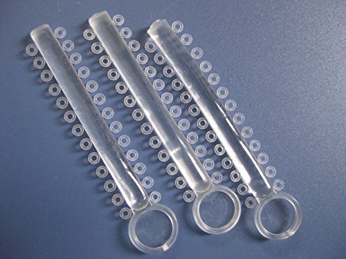 1040pcs of Orthodontic Elastomeric Ligature Ties, Orthodontic O-rings,1pack/1040pcs (Clear)