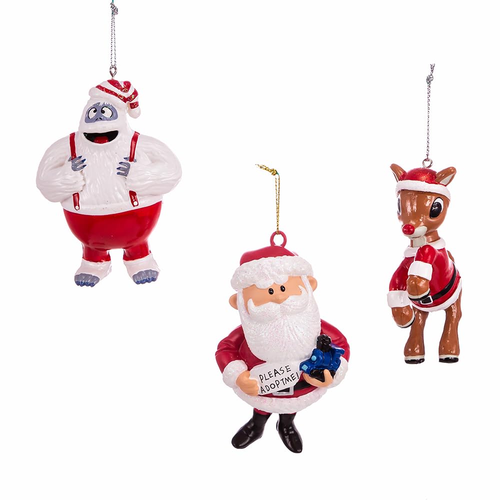 Kurt S. Adler Rudolph The Red-Nosed Reindeer® Blow Mold Ornament 3-Piece Set