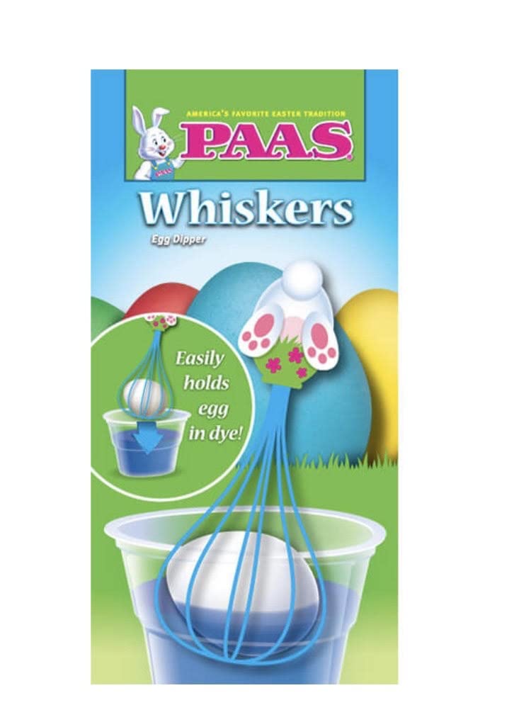 Easter Egg Dipper - PAAS Whiskers No Mess Egg Dye Tool for Dyeing Eggs - 2 Pack - Assorted Styles (2)