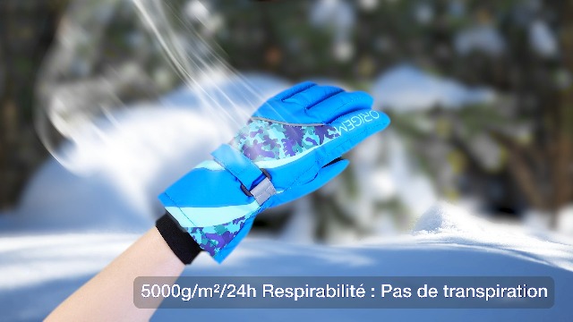 Origem Gant Ski Enfant Imperméable-3M Thinsulate Gant Neige