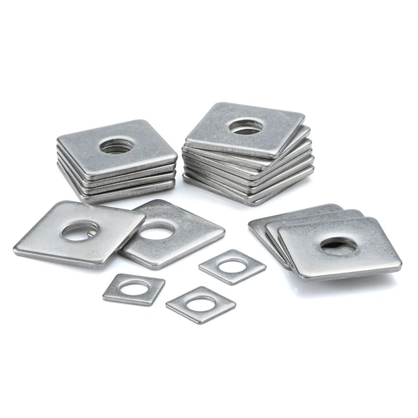 1/5/10pcs Square Plate Washers M8 M10 M12 M14 M16 Thick Zinc Plated Bright - (Inner Diameter: M12x40x2.5, Number of Pcs: 1Pcs)