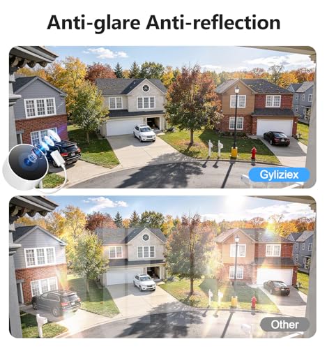 Image of 2K No-Drill Window Security Cameras, 4Packs Magnetic Cameras for Home Security, 5G&2.4G WiFi Indoor Angled Window Cam Stick on Glass, Full Color Night Vision, 24 /7 AI Human Detection for RV, Apartment
