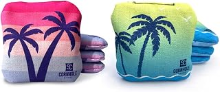 SC Cornhole Games Professional Dual Sided Cornhole Bags- 16 oz 6x6 w/Premium Resin Fill - Official Tournament Slide/Stick Pro Bean Bags - Regulation/Approved