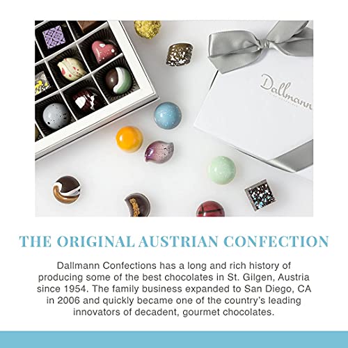 Dallmann Confections Sea Salt Dark Chocolate Gift Box - Perfect Combination Of Sweet & Salty Mixed Into Buttery Caramel With A Hint Of Sea Salt - 9 Pieces #TOP3