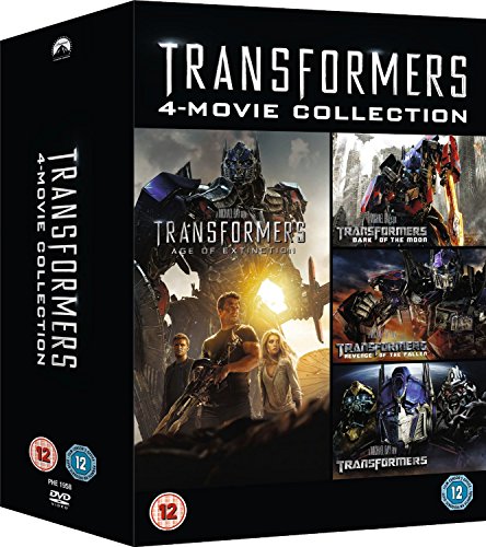 The Complete Transformers Movie Part 1 - 4 (4 Discs) DVD Box Set Collection: Transformers / Revenge of the Fallen / The Dark of the Moon / Age of Extinction + Special Features + Extras