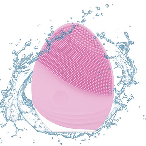 Facial Cleaning Brush, Xpreen Silicone Face Cleanser and Massager Brush - IPX7 Waterproof, USB Rechargeable, Portable Electric Sonic Facial Cleaner