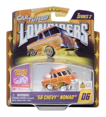 CarTuned Lowrider Series 2-1956 Chevy Nomad miniatura 1