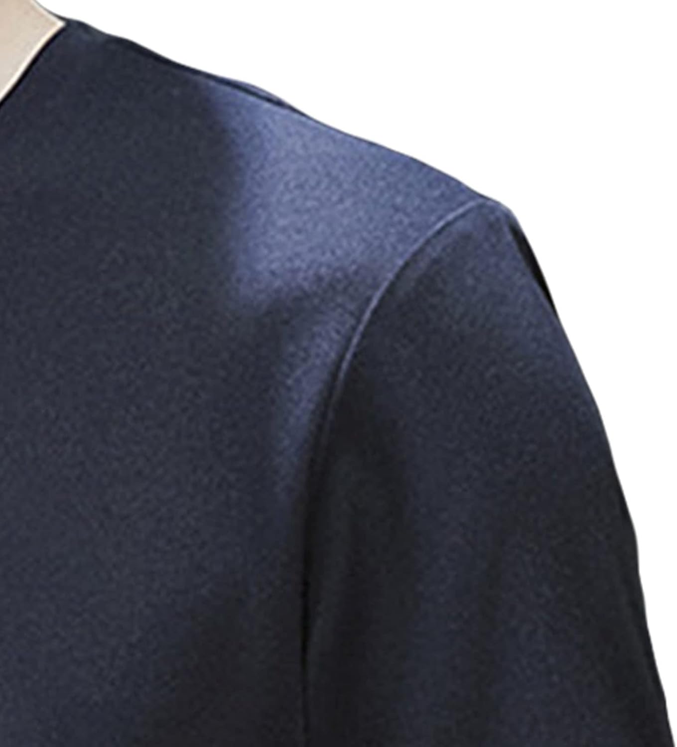 Men's Fashion Long Sleeve Shirts Soft Stretch V Neck Basic Cotton Tees Crew Neck Classic Casual Pullover T-Shirt