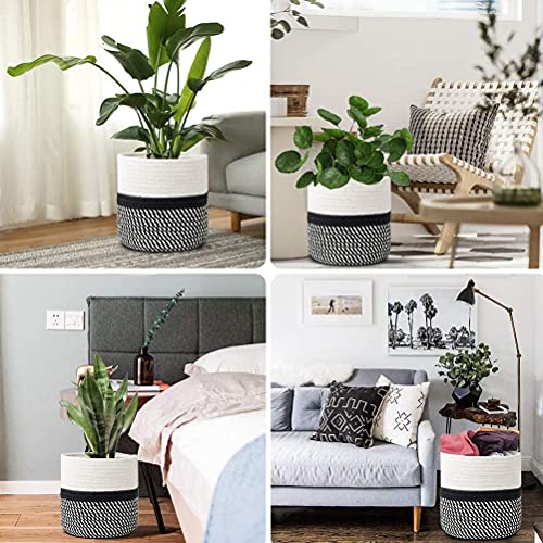 2 Pezzi Cesto in corda di cotone intrecciato,Cesto...