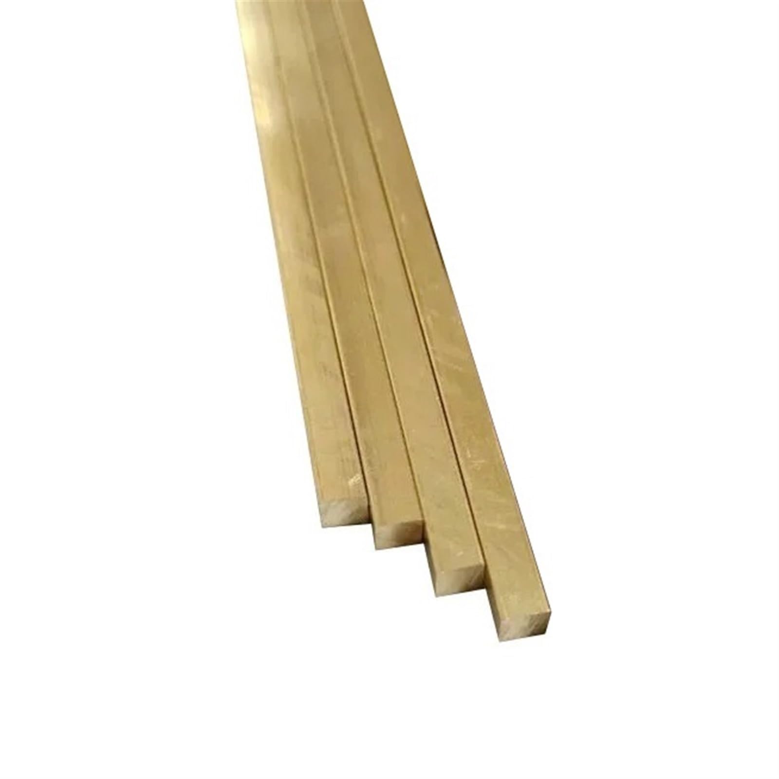 Produktbild von 1 Stück H59 Messingplatte – 4mm Dick, 15mm Breit, 500mm Lang – Stabiler Messingblech-Streifen Für Bau & Handwerk