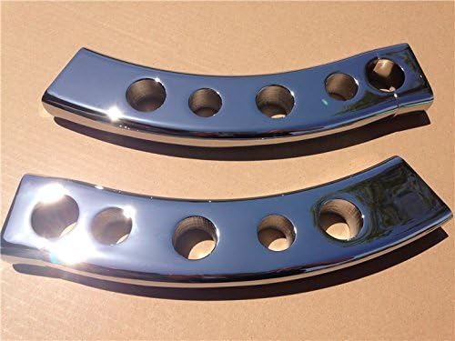 SMT-Chrome Handlebar Pullback Risers Compatible With Suzuki Boulevard Intruder Volusia Yamaha V-Star Vmax 1'' [B00RUDZKRI]