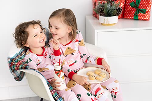 Image of Pearhead Cookies for Santa Plate and Milk Jug Set, Ceramic Holiday Serving Dish with Milk Bottle, Christmas Eve Tradition for Kids, Santa Claus Treat Tray, Holiday Kitchen Table Decor (Pack of 6)