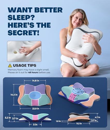 Save 55% on Latree Cervical Neck Pillow with Cooling Memory Foam