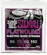 Slinky Flatwound bass strings bring together the smooth feel of traditional flats with the power of Cobalt. Cobalt alloy wrap wire delivers added clarity and output without the finger noise of a roundwound string. Optimal core-to-wrap ratio ensures c...