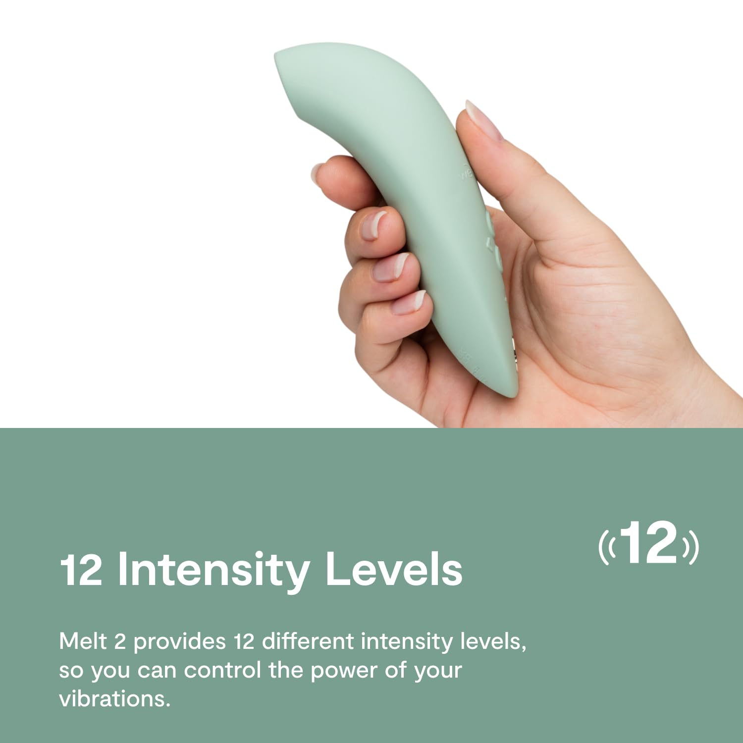We-Vibe Melt 2 Clitoris Vibrator | Clitoral Stimulator Adult Sex Toys for Women | Clit Sucker Female Personal Massager | App Control Suction Masturbator | 12 Intensities & 6 Sucking Patterns | Sage