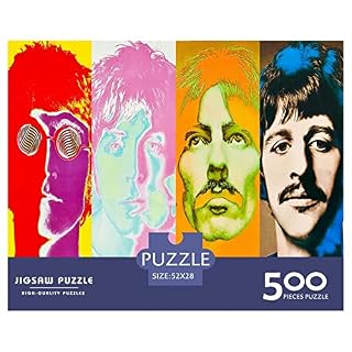 The Beatles Puzzles for Adults 500 Piece Famous Bands Jigsaw Puzzle for Adults 500 Pieces for Family Game Teens and Kids Jigsaw Puzzles 500pcs (52x38cm) – Image 2