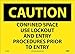 National Marker Caution, CONFINED Space USE (C444PB)
