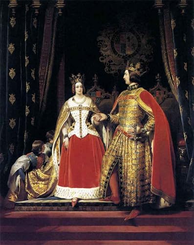 Tableau impressions d'art mural La reine Marguerite d'Autriche Bartolomé Gonzalez 60x90cm