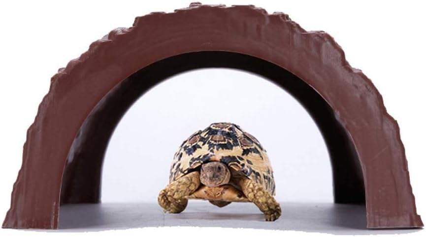 Reptile Hideout, Reptile Cave Box- Habitat Decor Turtle Lizard Snake Spider Hideouts Reptile Box Accessories Ornaments (White)