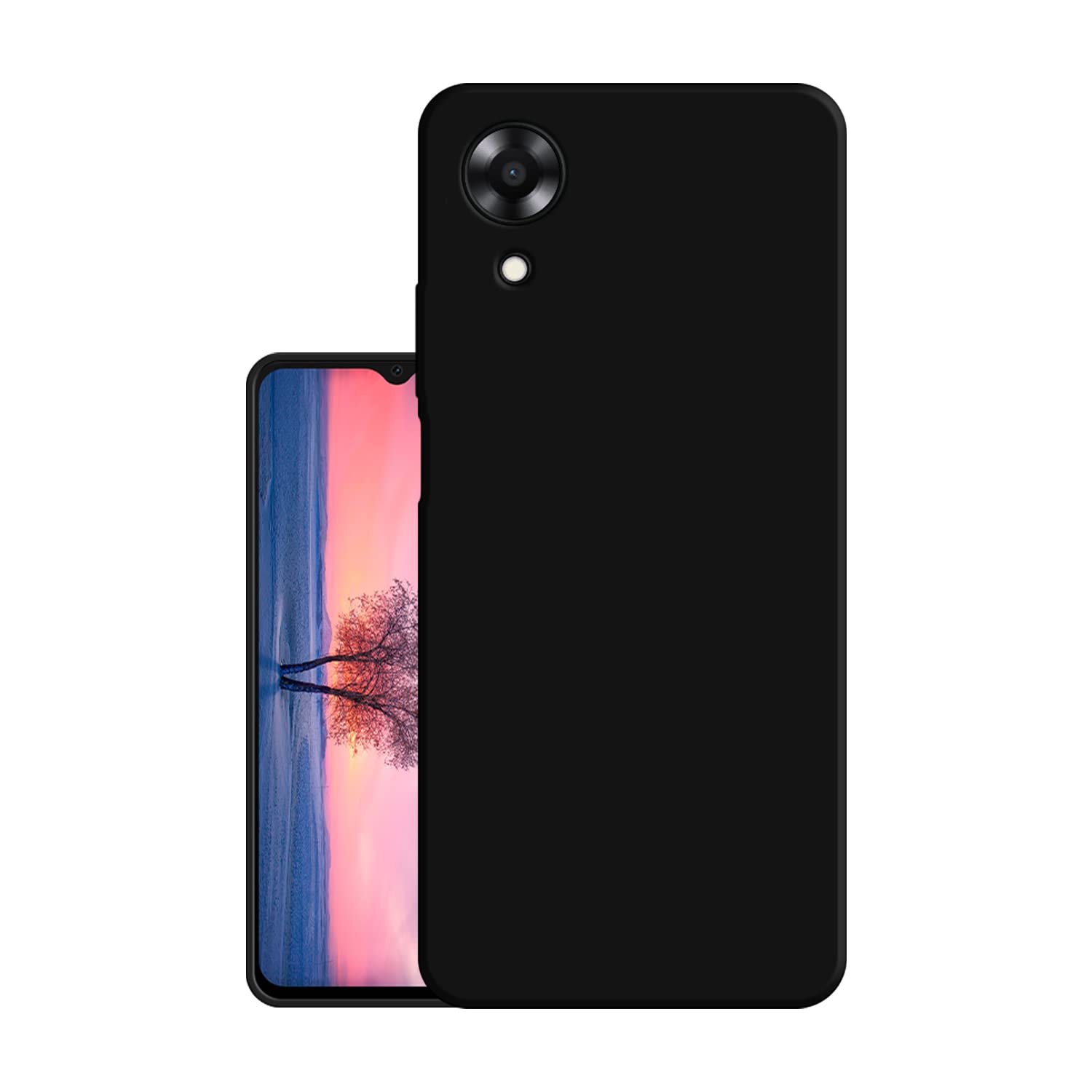HELLO ZONE Exclusive Matte Finish Soft Back Case Cover for Oppo A17k - Black (B0BML9BF75) Amazon Price History, Amazon Price Tracker
