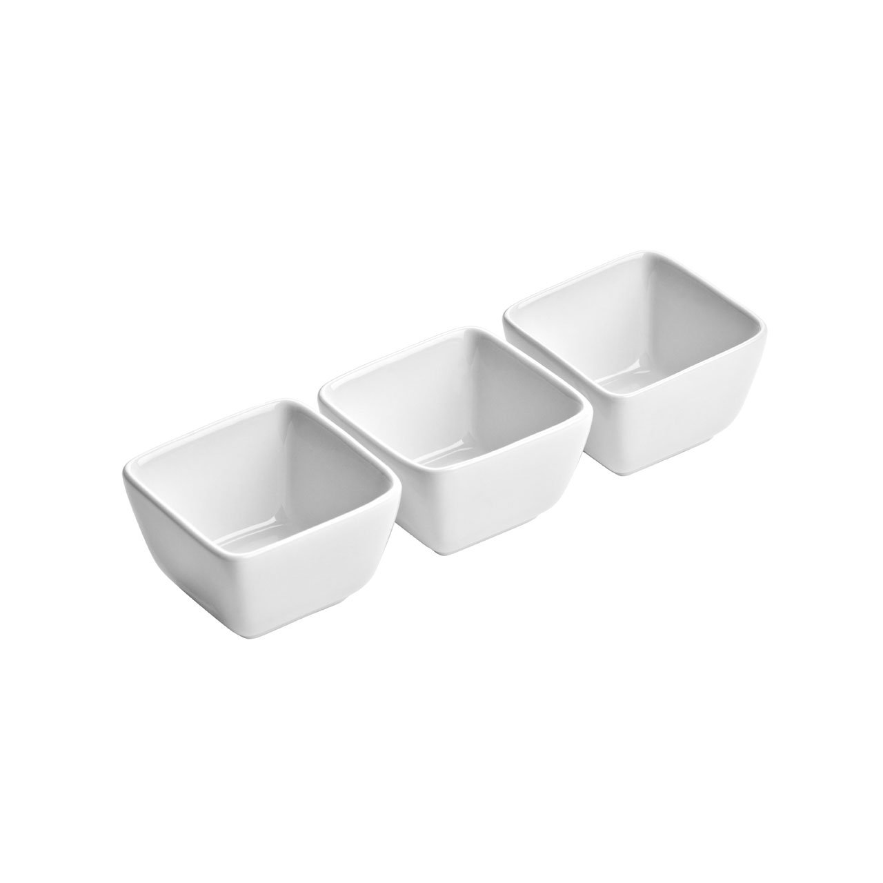 Premier White Housewares Deep Square Entre Serving Dishes - Porcelain, Set Of 3