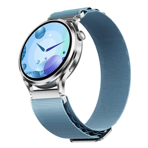 Image of boAt Lunar Discovery Pro, 1.39 inch Display, Premium Metal Build, Round Dial, Emergency SOS, Functional Crown, Multiple Sports Modes, HR,SpO2 & Sleep Tracking, Smart Watch for Men & Women (Sports Blue)