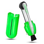 CarbonKlean Peeps Glasses Cleaner - for Eyeglasses, Reading Glasses, and More - Lens Cleaner with Carbon Microfiber Tech - Green Injected - 3 Pack