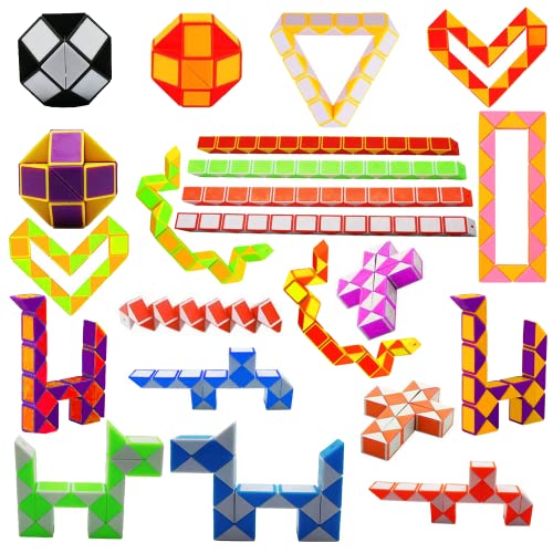 Aipudun 24 unidades de 24 bloques de serpiente mágica Cover