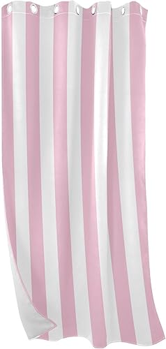 Miniatura 7 de Cortina opaca rosa con patrón de rayas de 84 pulgadas, 1 pieza, cortinas opacas para dormitorio y sala de estar, divisores de habitación, cortinas