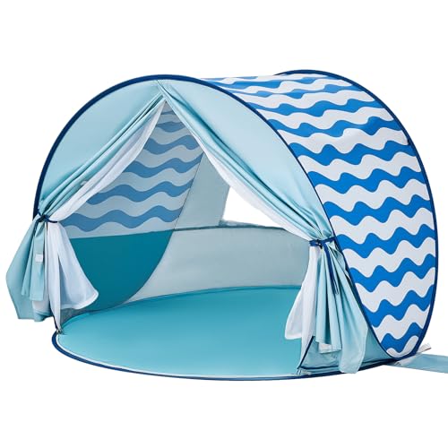 Pop Up Beach Sun Shelter: Instant UV Protection for Family - Portable & Lightweight Canopy- for Camping Travel Park & Outdoor