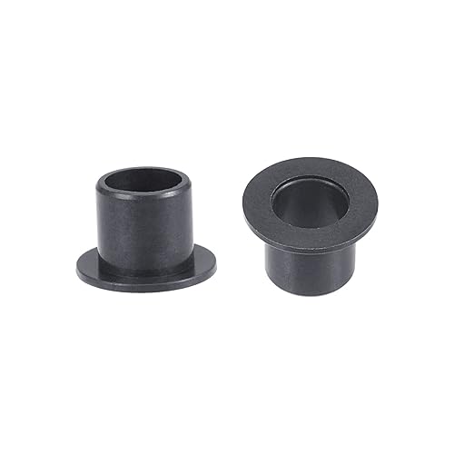 Miniatura 44 de uxcell Los rodamientos ensanchados de la manga 32.8 ft m diámetro interior 39.4 ft m OD 19.7 ft m longitud POM envueltos bujes sin aceite negro