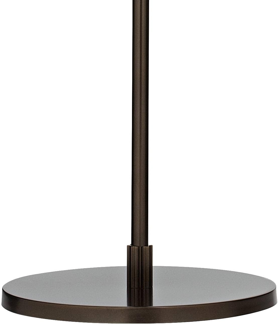 Possini Euro Design Raymond Modern Arc Floor Lamp with USB Charging Port 69" Tall Bronze Metal Off-White Linen Drum Shade Adjustable Boom Arm for Living Room Reading House Bedroom Home Office