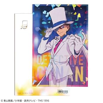 名探偵コナン 怪盗キッド 椅子 メタリックカード ポストカード 怪盗キッド 椅子 名探偵コナン メタリックカードコレクション