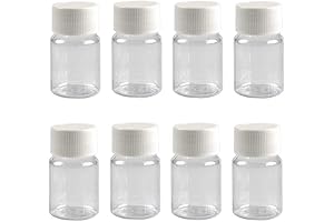 12-Pack Compact Pill Bottles: Your Travel-Friendly Pill Storage Solution