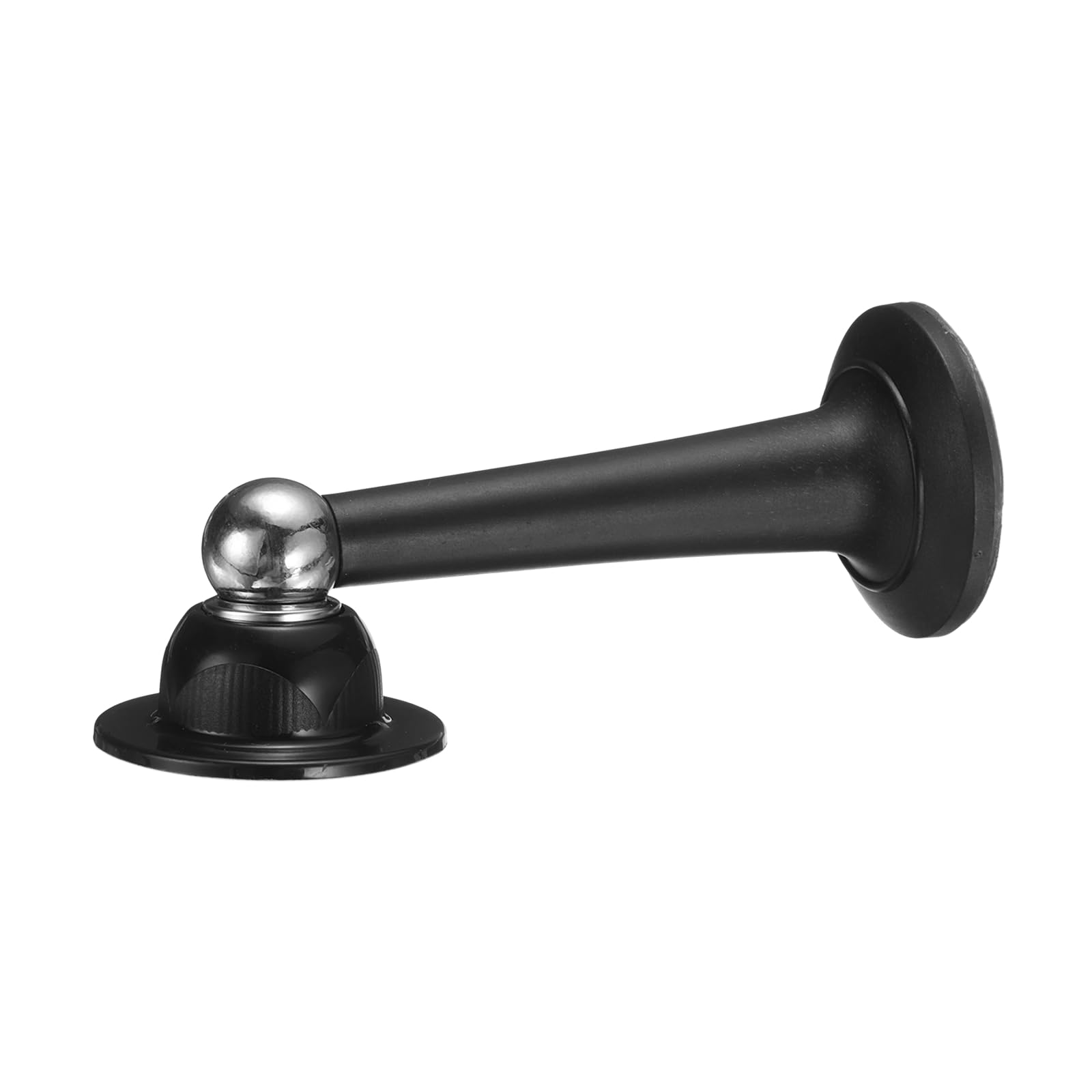 sourcing map 5.1" Magnetic Door Stoppers, Magnetic Doorstops for Wall and Floor Mounting, No Drilling Door Holder with Adhesive for RV Baggage Doors, Home, Office, Black
