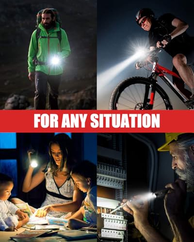 Image of Victoper LED Flashlight 2 Pack, Bright Tactical Torch High Lumens 5 Modes, Waterproof Zoomable Flash Light for Outdoor, Birthday Gifts for Men, Dorm Room Hiking Camping Essentials Gear for Guys