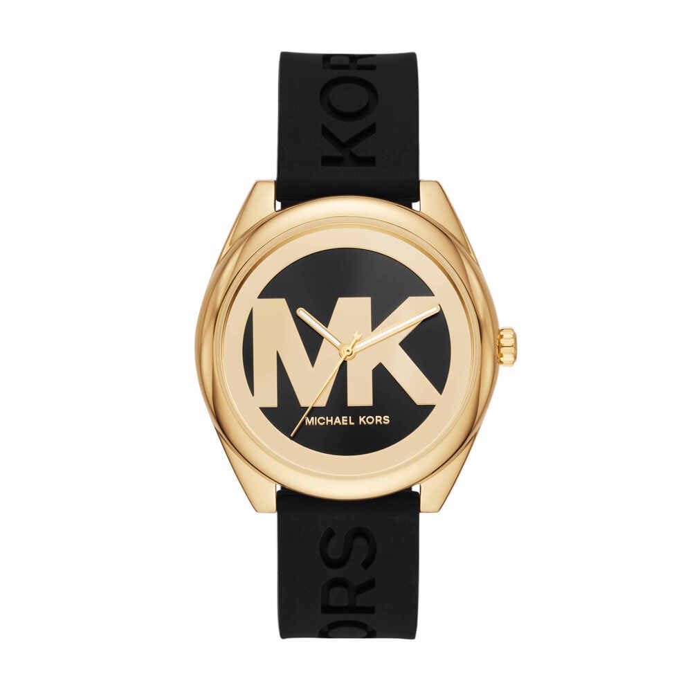 Michael Kors Reloj Janelle para Mujer, Movimiento de Cuarzo de Tres Agujas con Correa de Acero Inoxidable o Silicona