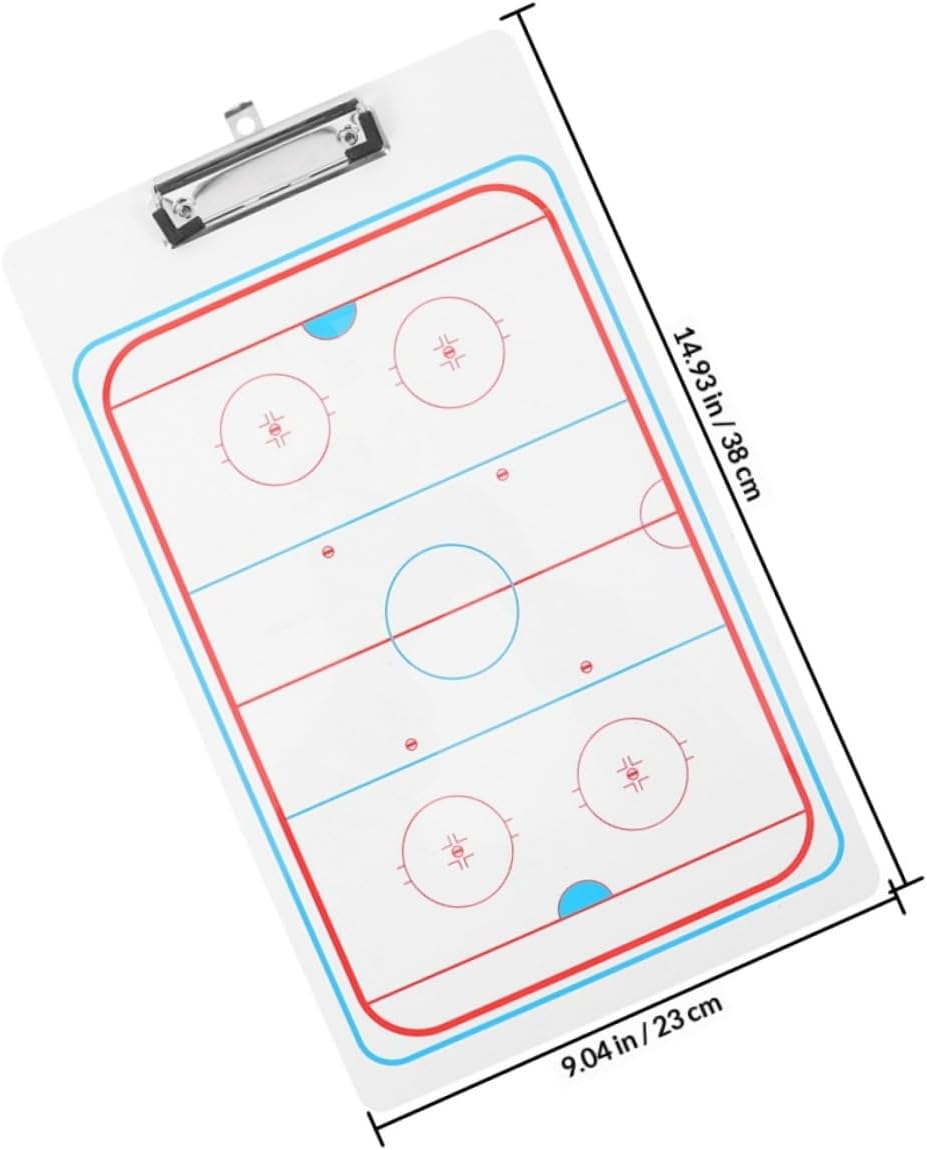 Ciieeo 2pcs Ice Hockey Coaching Boards Dry Erase Match Strategy Whiteboards 38x23cm for Sports Coaches Training and Competition Planning