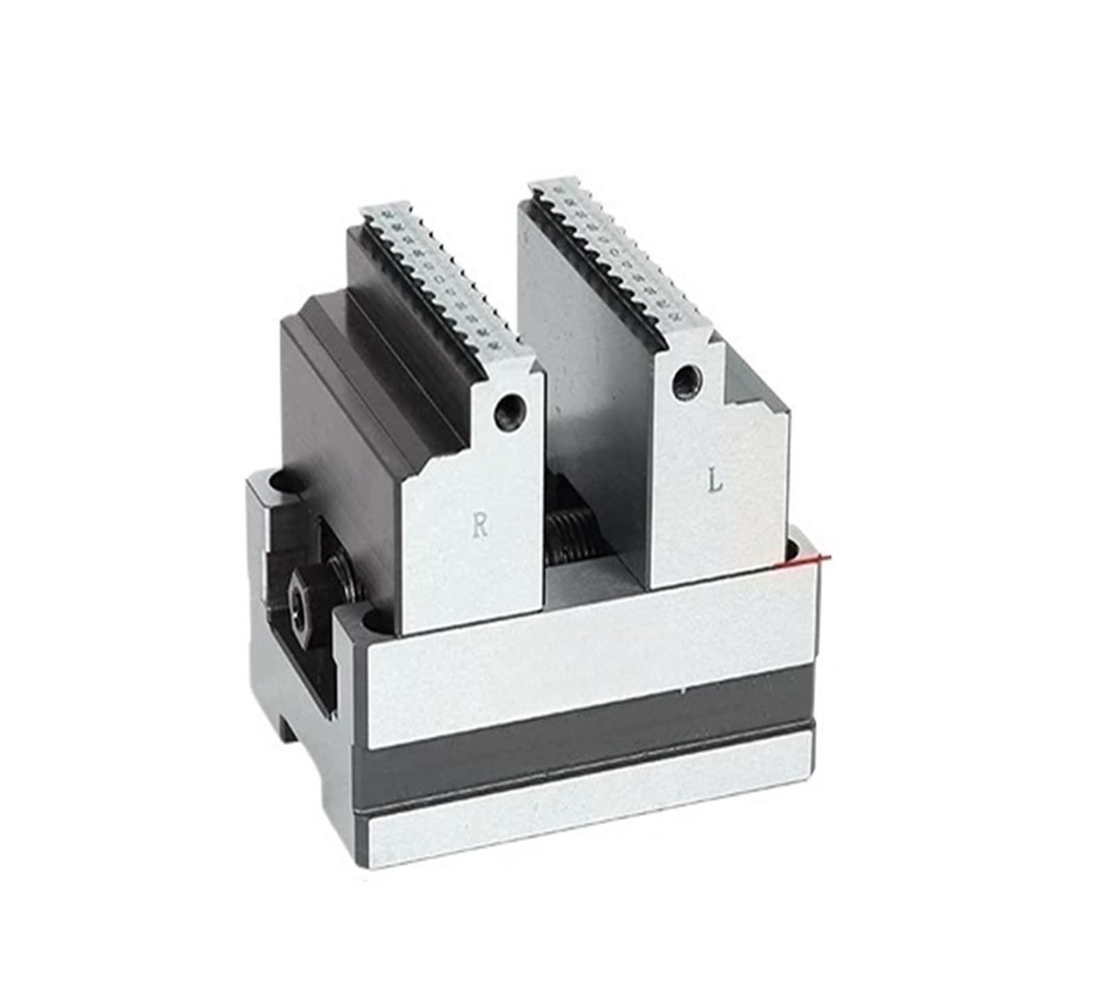 CNC Machining of Zero-Point Raised Jaw Vise ZY60-80 Self-Centering Vise with 37mm Raised Jaws