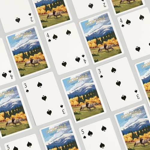 Montana Last Best Place Baraja de 52 cartas póker miniatura 4