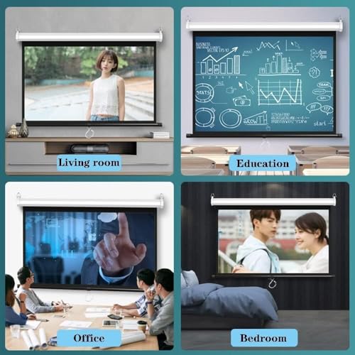 Écran de projection rétractable pour optimiser vos réunions et conférences à domicile - 3