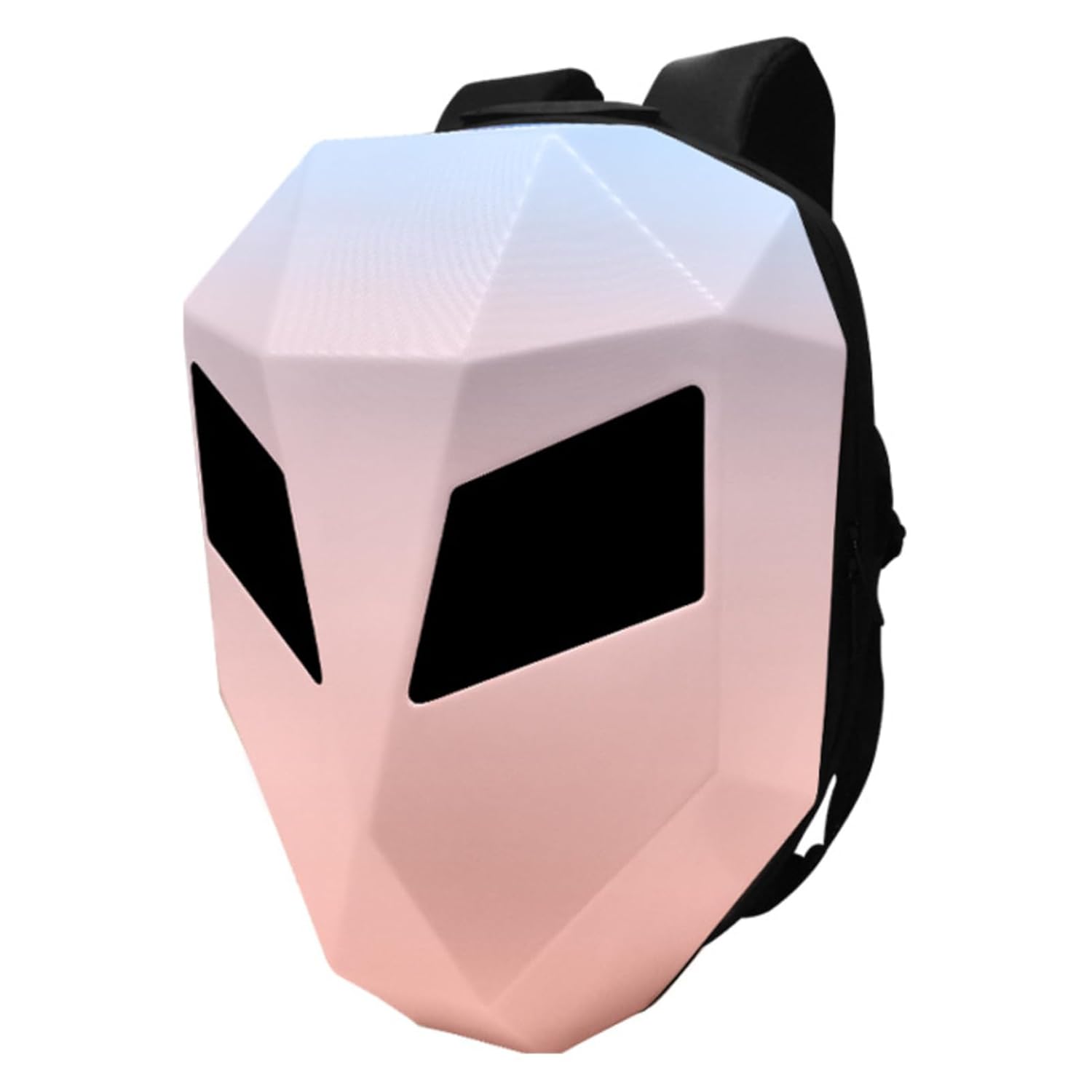 Walfront LED Motorcycle Backpack Knight Backpack Motorbike Luggage Bag Hard Case Riding Helmet Bag with Programmable Screen