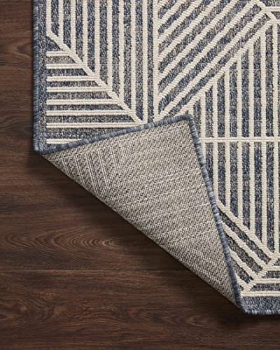 Tapete Loloi Rainier 160x231 cm Denim Cream miniatura 7