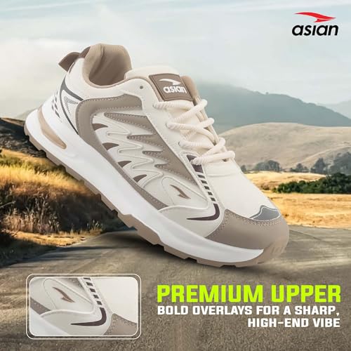 Image of ASIAN Python-06 Sports Running Shoes for Men | Lightweight Sole, Durable Grip Outsole | Stylish Design for Walking, Gym, Running & Daily Use