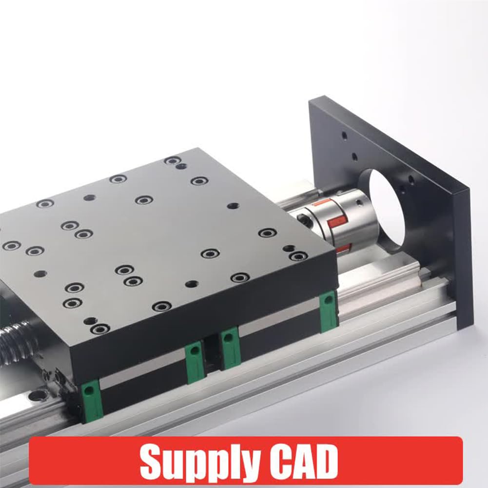 Attuatore a vite a sfere lineare CNC a doppio binario ad alto carico con corsa da 400 mm e modulo di scorrimento di precisione